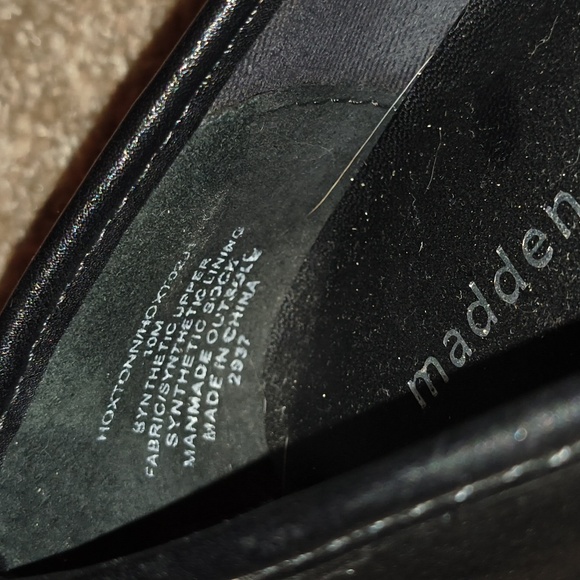 Madden Girl Black Chunky Loafers - Picture 5 of 8